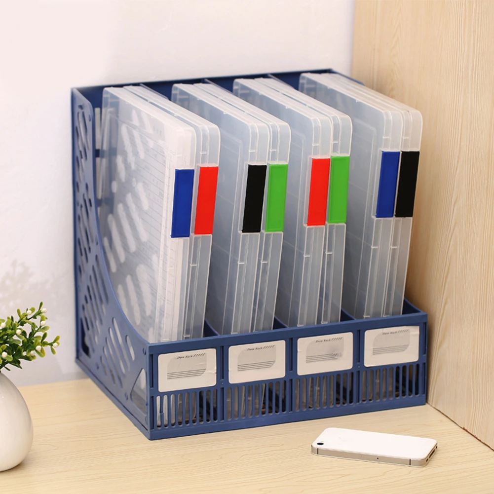 Transparent Storage Box Clear Plastic Document Paper Filling Case A4 File Box