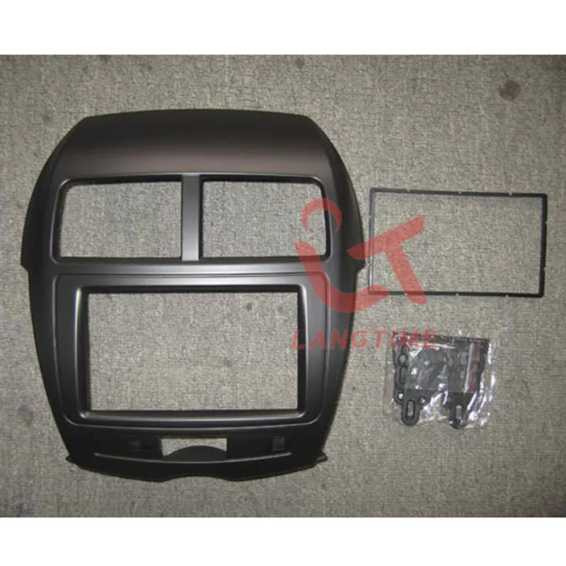 Free shipping--Car refitting DVD frame,DVD panel,Dash Kit,Fascia,Radio Frame for Mitsubishi ASX, with PCB board