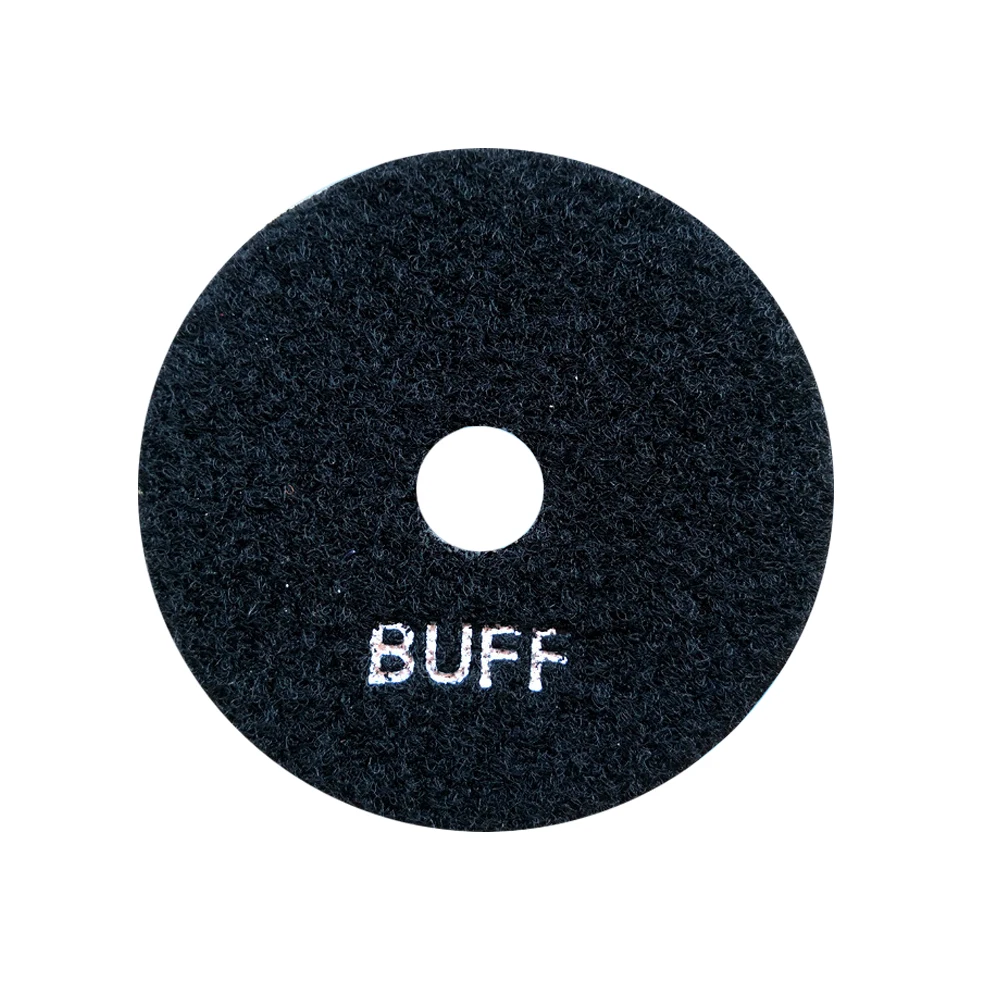 RIJILEI 10 Pcs/Lot 4 Inch Dry Polishing Pad 100 MM Marble Diamond Polishing Pads Use For Granite Floor