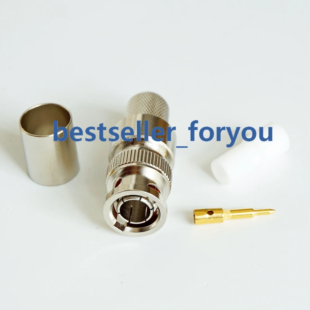 BNC male Q9 plug crimp for RG8 RG213 LMR400 RG214 cable straight RF Connector