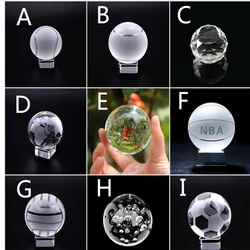 High Quality 50mm Asian Rare Quartz Crystal Sport Saphere Glass Award Ball For Sports Competition Awards/ Kids Birthday gifts