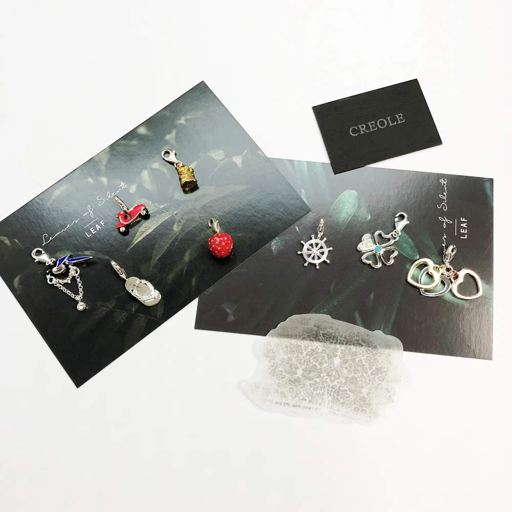 Korm Flip-flop sroka motocykl serca koniczyna kot na szczęście truskawka wisiorek z amuletem, 2019 modna biżuteria 925 Sterling Silver Gift — zdjęcie 5