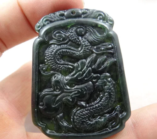 natural stone Turquoises Quartz crystal hand-carved statue of Dragon amulet pendant for diy jewelry making necklace Accessories