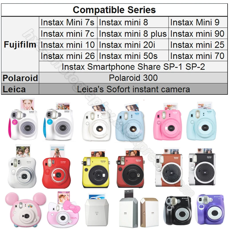 Quality PU Leather Camera Case/Bag/Cover and Instax Mini Film Photo Album for Fuji Fujifilm Instax Mini 70 Instant Film Camera