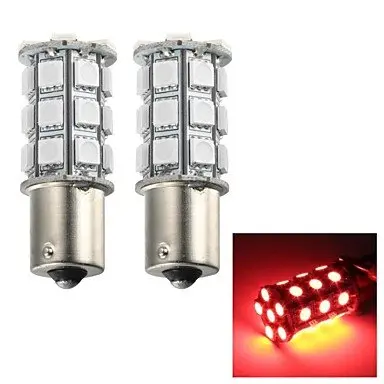 4Pcs 5W 115lm 1156 27x5050smd a mene la lumiere rouge clignotant / feu stop / feu antibrouillard