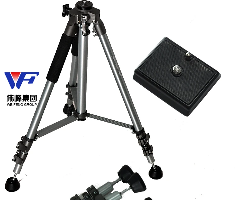 คุณภาพสูง Professional อะลูมินัมอัลลอย Weifeng กล้องวิดีโอขาตั้งกล้อง WF-6307A 3-Way Pan Head แบบพกพาขาตั้งกล้องดิจิตอล