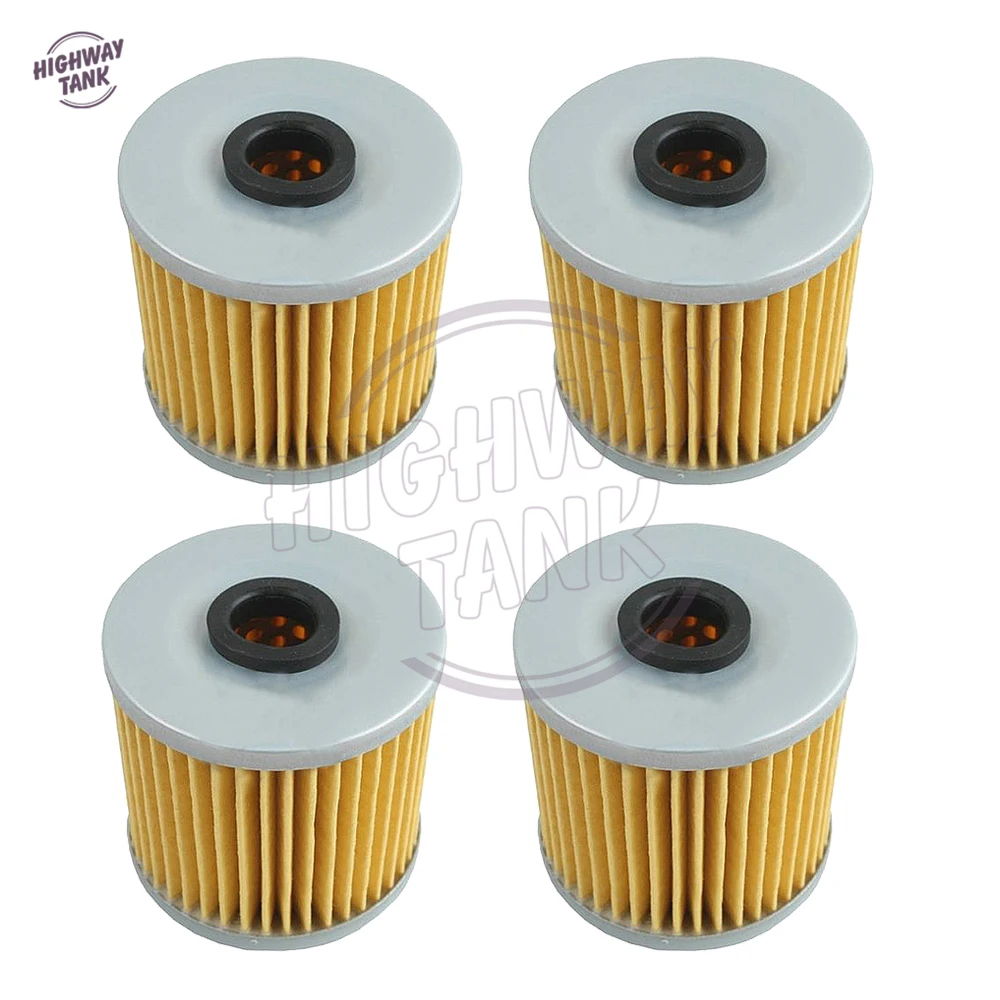 4 Pcs Motorcycle Oil Filter Case for KAWASAKI KLT250 KSF250 KLR650 KL600 KL250 KZ250 KL650 KLF250 Bayou 2003-2010