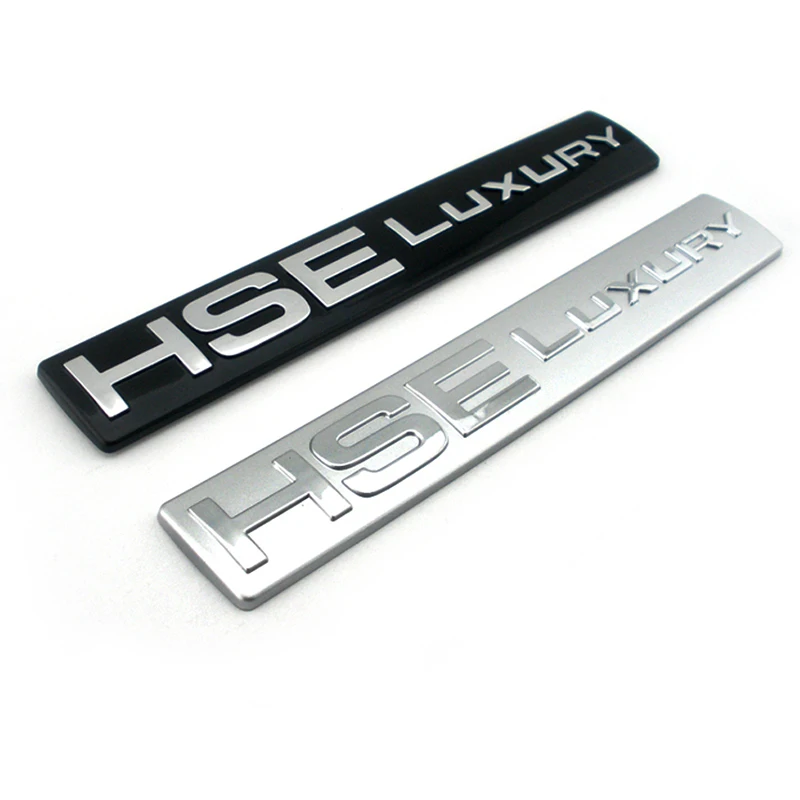 HSE Luxury Badge Emblem Decal Black Chrome for Land Rover Discovery 4 rear tailgate LR4 LR3 3