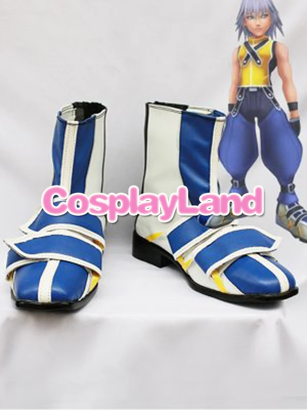 

Customize Boots Kingdom Hearts Riku Cosplay Shoes Custom Any Size Anime Party Boots Costume