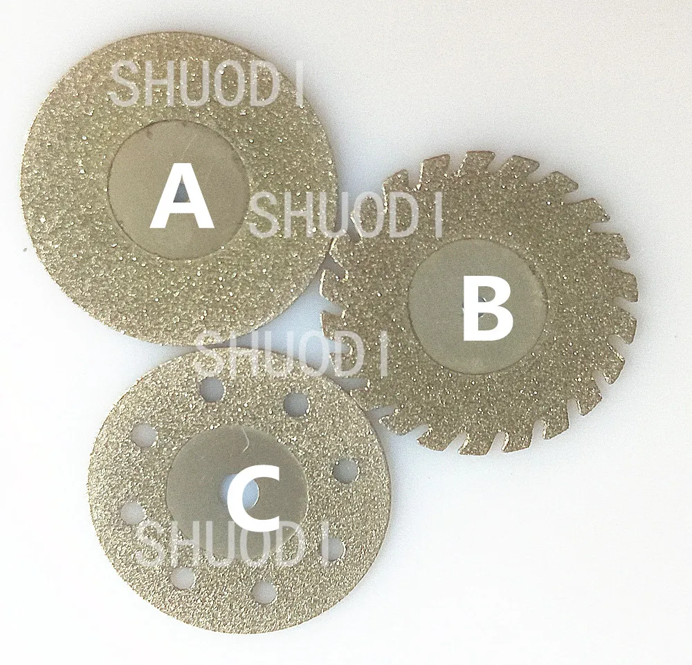 Dental Diamond Cut Off Discs Wheel Blades for Rotary Tool Dental Diamond Disc 0.45mm thickness Lab Materials