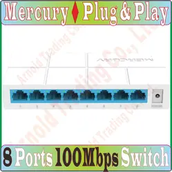 Mini S108M 8 ports Ethernet Switch Small and Smart desktop switch 8* 10/100 Mbps RJ45 ports networking switchs, Plug and Play