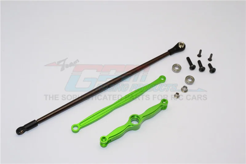 GPM FOR HPI CRAWLER KING ALLOY SUSPENSION ROD & SPRING STEEL THREAD SHAFT - 3PCS SET - CK049