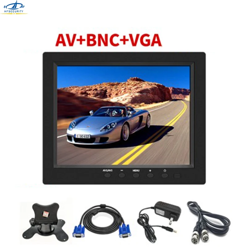 8 zoll 800*480P CCTV Monitor BNC AV Bildschirm HDMI-kompatibel VGA Video Monitore PAL NTSC Monitor display Laptop TFT Farbe Bildschirm