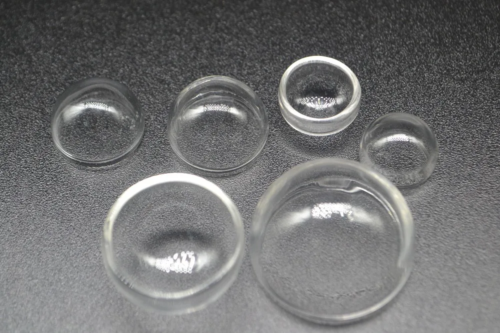 20pcs mix size hemisphere clear Half Globe bubble Glass cover dome Pendant Open Vials Bottle Charms DIY Ring Craft accessories