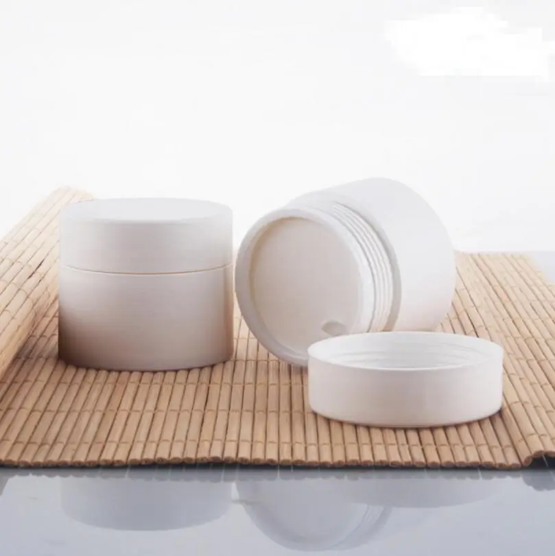 300pcs/lot 15g Frosted Surface PP White Face Cream jars , plastic empty cosmetic container Wholesale