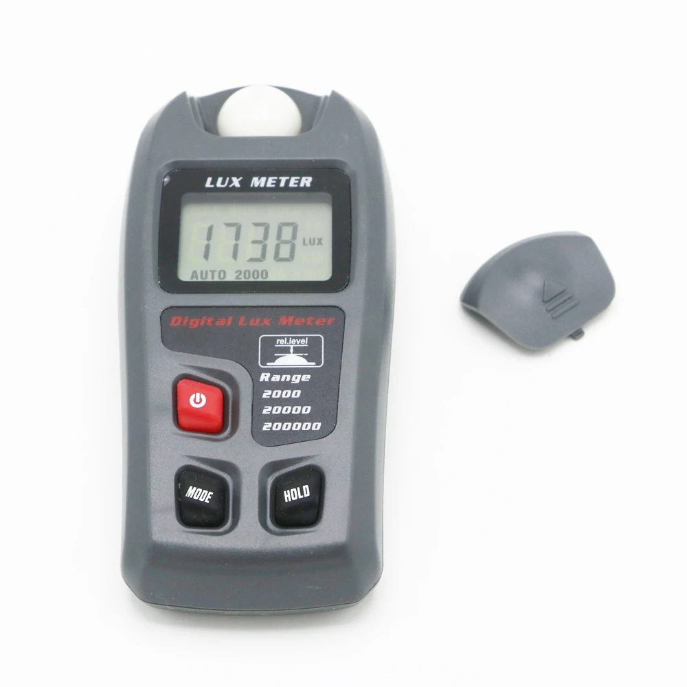 Hot Sale Portable Digital Lux Meter 0.1~200000 YHT-02 4 Ranges Auto Range Lux LCD Display Photometer Lux/Fc Hold Function Tester