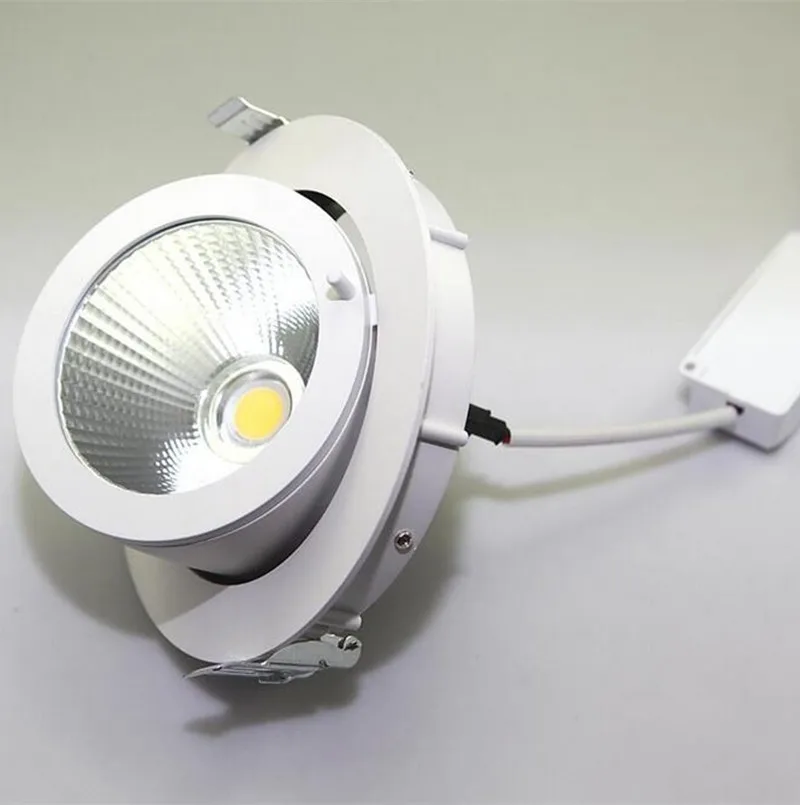 Imagem -02 - Holofote Embutido para Teto Led 25w 40w Ajustável Rotação 40w Regulável 110v 220v Alta Qualidade