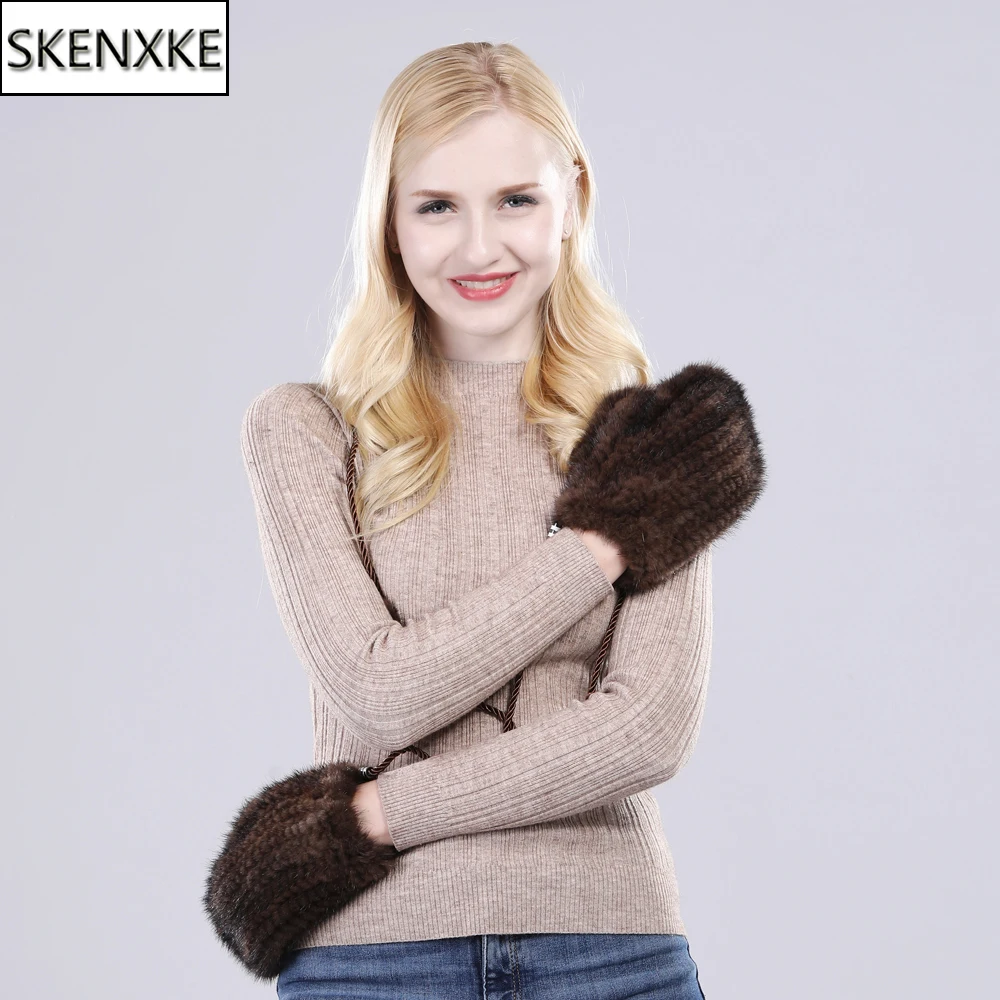 

Лидер продаж, зимние женские перчатки из натурального меха норки, милые женские перчатки из натурального меха норки, женские теплые и мягкие вязаные перчатки из меха норки