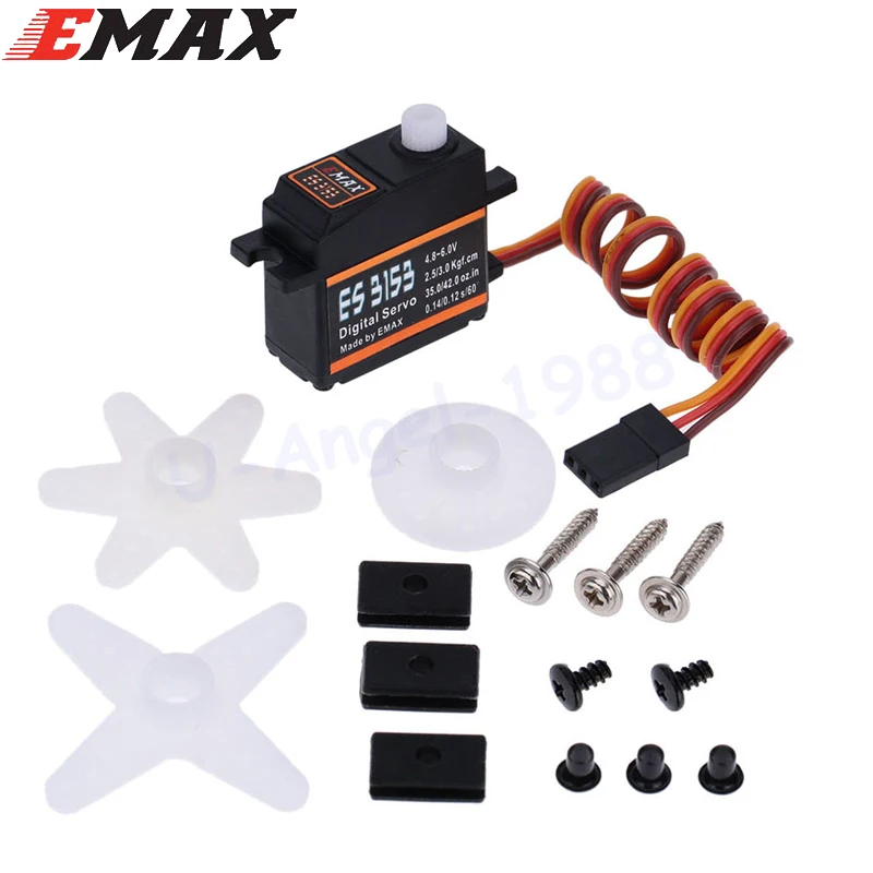 4pcs/lot EMAX ES3153 Mini Size High Torque 17g Digital Servo 2.5KG 0.14sec For Align trex 450