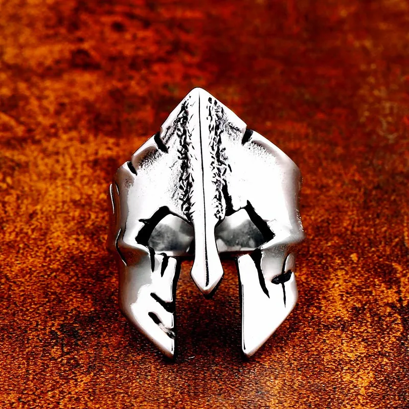 Beier 316L Stainless Steel Spartan Pagan Men\'s Ring Punk Gothic High Quality Jewelry  LLBR8-670R