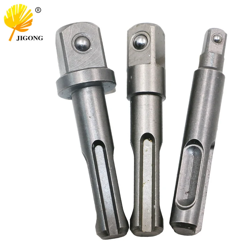 3pcs SDS Socket Driver Set Drill Bit Adaptor 3/8 1/4 1/2\