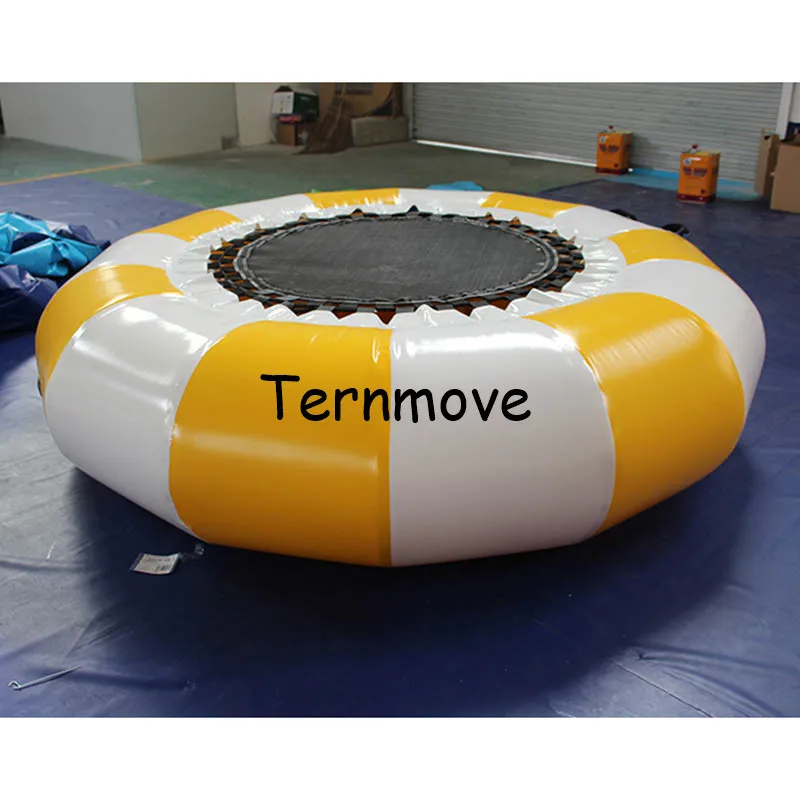 

Inflatable Round Trampoline platform jumping bed floating water toys Gymnastics Trampoline water bouncer inflatable bouncer