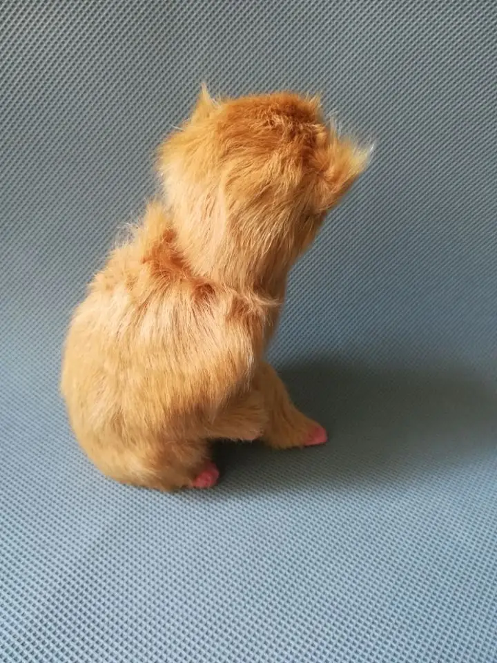 プラスチックと猿の毛皮の茶色のモデル,装飾玩具,シミュレーションギフト,約9x6x13cm,w0774