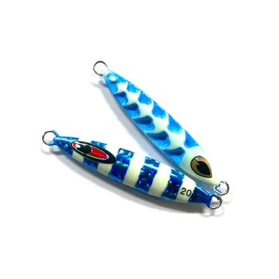 Imagen 2 del producto Señuelo de pesca Ufishing Glow Jigging, 1 unids/lote, plantilla de Metal lento con diseño de hueso de dinosaurio, cebo de cuchara de 20g, 30g y 40g