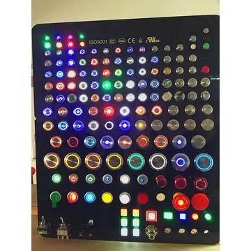 10 pieces 22mm Momentary Normally Open Ring Illumination Push Button Anti Vandal Switch