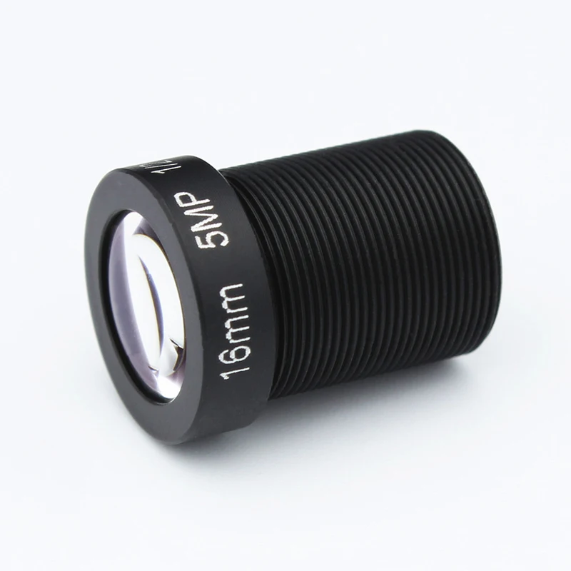 HD 1/2.5 "5mp 16mm obiektyw cctv płyta IR M12x0.5 widok 50m odległość 27 stopni kąt M12 dla kamery IP bezpieczeństwa