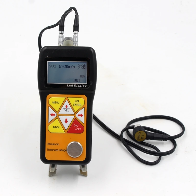 JT150 Ultrasonic Thickness Gauge 0.75~600mm Portable Digital Sheet Metal Pipes Glass Thickness Tester LCD Sound Velocity Meter