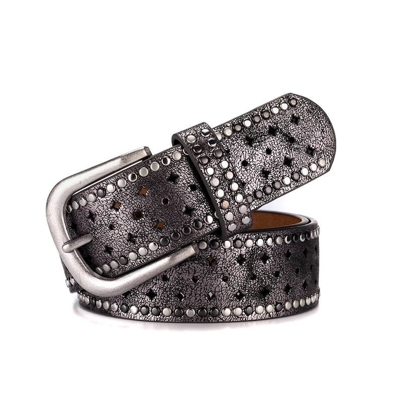 2018 New Designer Brand Luxury Belts For Women With Studded And Shinny Stars BE-451