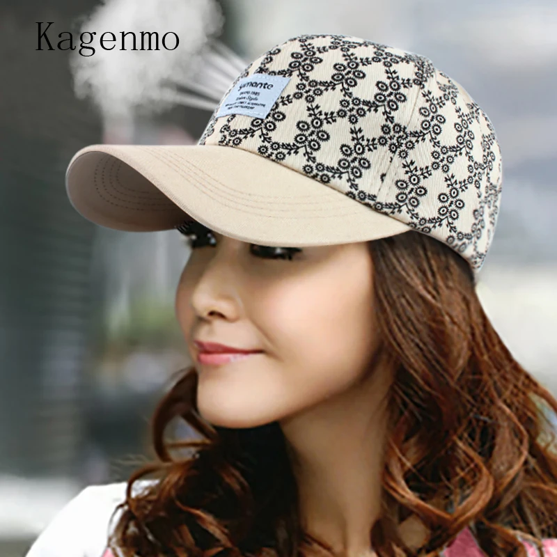 Kagenmo Hat Baseball Cap Female Cap Sunbonnet Summer Sunscreen Fashion Spring Women's Hat Spring And Autumn Sun Hat