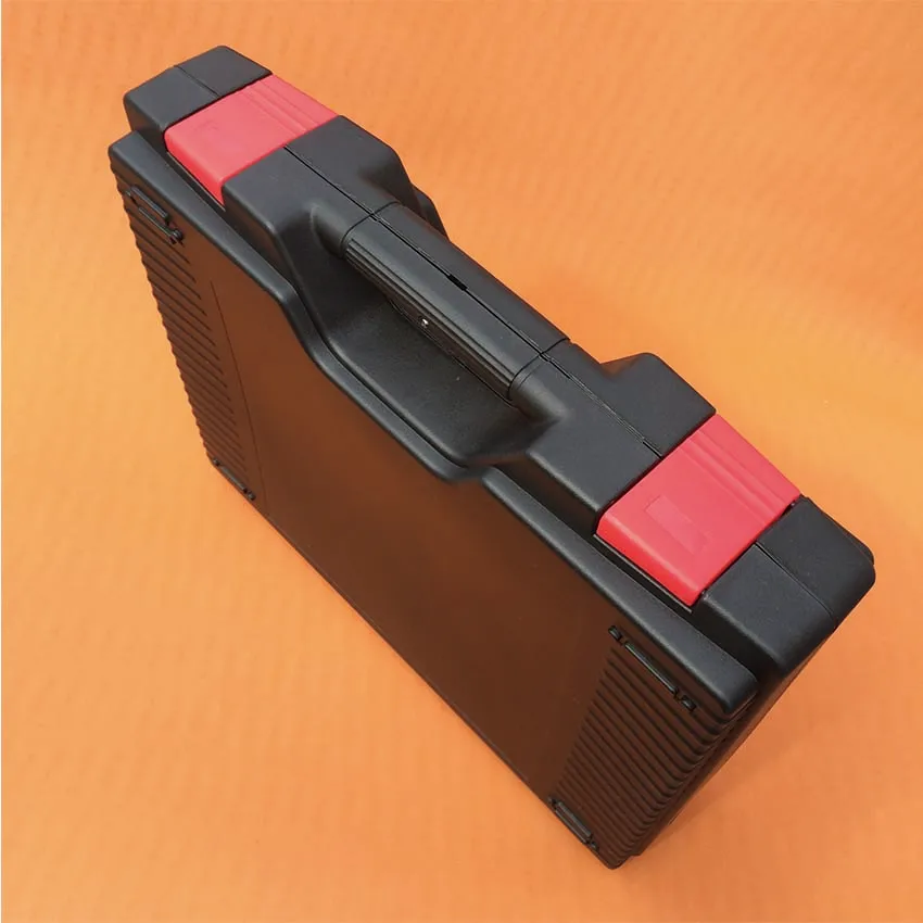Midden Maat 400*350*100Mm Zwart Plastic Tool Case Met Rode Kleur Vergrendelingen