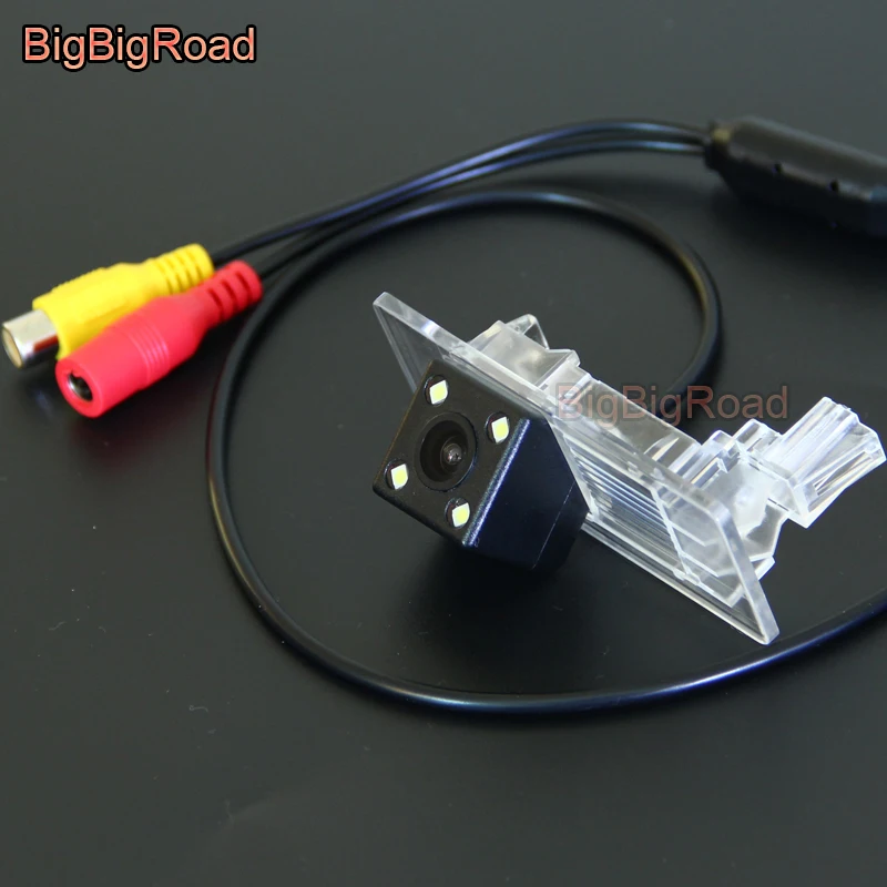 BigBigRoad Car Rear View Reverse Backup Parking CCD Camera For skoda Octavia 3 yeti (no spare wheel on the door) waterproof