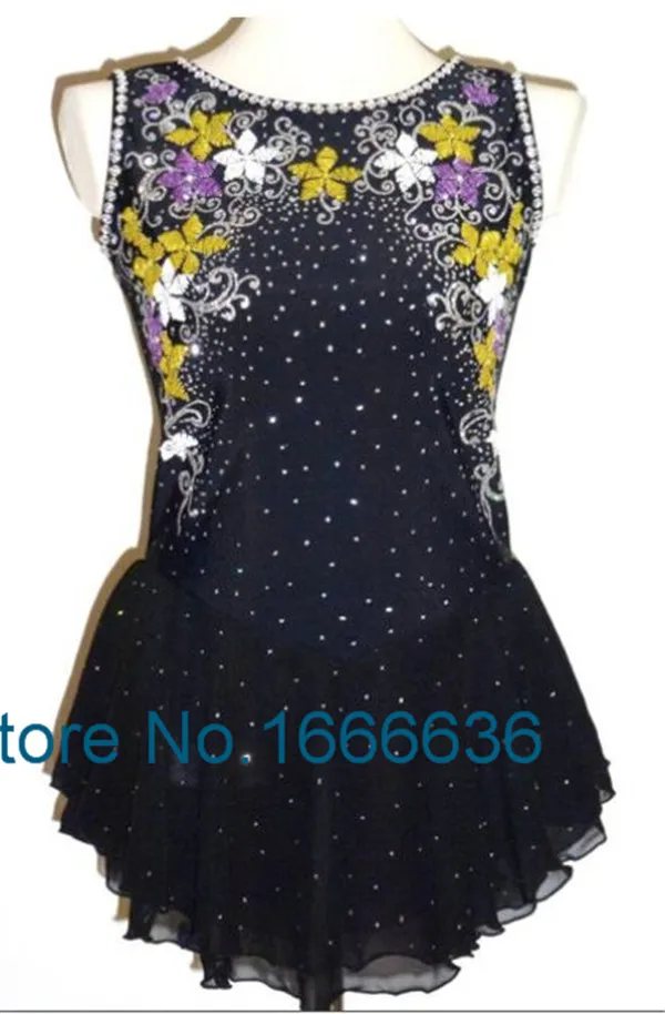 Professional Custom Figure Ice Skating Dresses For Girls Sleeveless New Brand Vogue Figure Skating Competition Dress DR2934