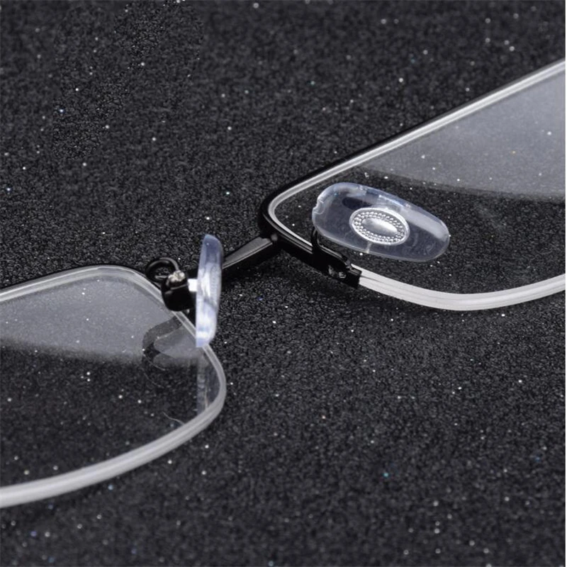 -100 -150 -200 To -600 Half Frame Finished Myopia Glasses Fashion Ultralight Metal Square Men's Nearsighted Glasses Women Men