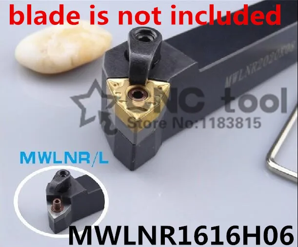 MWLNR1616H06/ MWLNL1616H06 95 Degree CNC Turning Tools Turning Tool Holder Pressure Plate Type Cylindrical Turning Tool