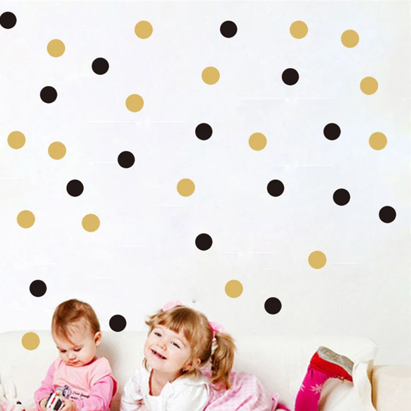 INS style Eco-friendly vinyl sticker dots Minimalism DIY wall sticker for child room decoration Wallpaper home  decor 7cmx35cs