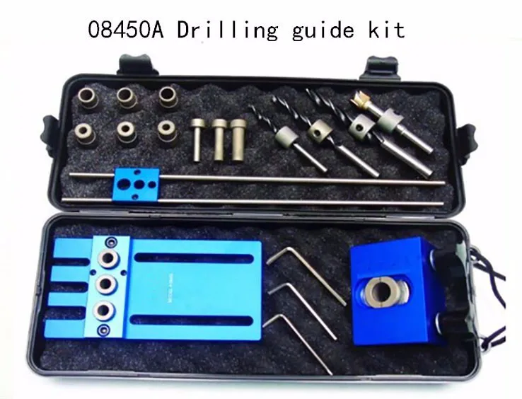 Woodworking tool,3 in 1 Drilling locator,08450 drilling guide kit