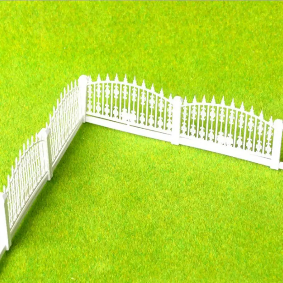 10pcs/Lot 1/100 DETACHABLE FENCES For 3*100cm Model Train 1:87 Ho Scale Railway Modeling