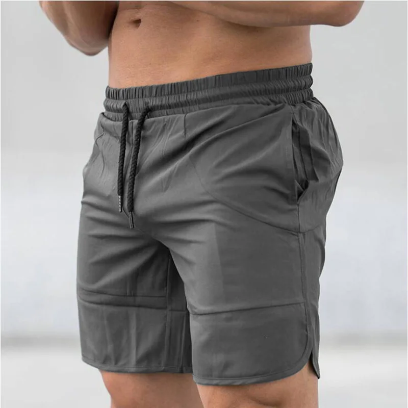 Brand Mens Training Gym Shorts Men Sports Casual Fitness Clothing Workout Running quick drying Compression Slim fit Shorts