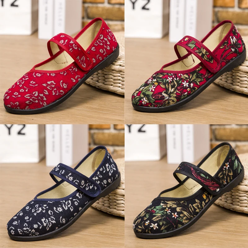 

2025 Canvas Shoes For Mother With Shallow Mouth, Fashionable And Leisure Shoes With Soft Sole And Non-Slip Sole Special Offer