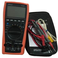 Brand New VC99 3 6/7 Auto Range Digital Multimeter Better Ammeter DCV/ACV/ACA Resistance Capacitance Frequency Meter With Bag