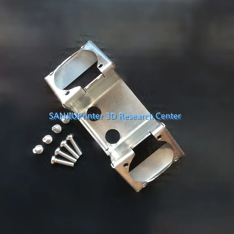 

3D printer UM2+ + UM2 Dual Heads Extruder Hotend Stainless Steel Dual Fan Bracket Fans for Olsson block kit