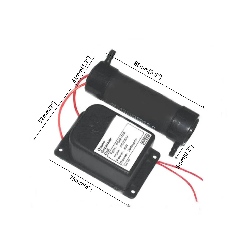 Generador de ozono para armario, 110V, 220V, piezas de repuesto, ND-306MG