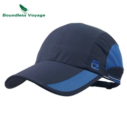 Boundless Voyage Women Men Baseball Cap Polyester Cotton Dad Hat Ultralight Running Cap Breathable Outdoor Climbing Cap BVH01