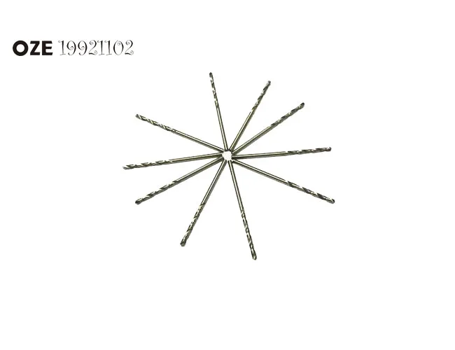 OZE19921102 10 pz HSS 0.5/0.6/0.7/0.8/0.9/1/1.1/1.2/1.3/1.4/1.5/1.6/1.7-2.5mm Dia. punta Con Codolo Twist Drill Bit Grigio