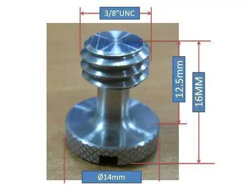 5 pcs 정밀 퀵 릴리스 플레이트 및 삼각대 용 3/8 "unc 카메라 나사 제작 (5 개 팩)