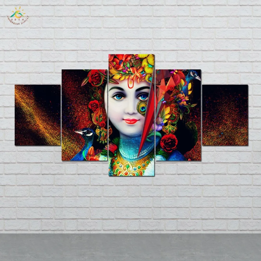 

Marble God Lord Wall Art Canvas Painting Posters and Prints Decorative Picture Decoration Home For Living Room 5 PIECES